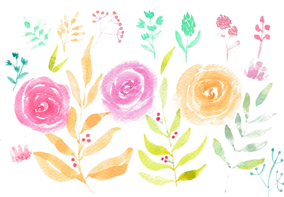Watercolors Floral Bouquet - image 1 - student project