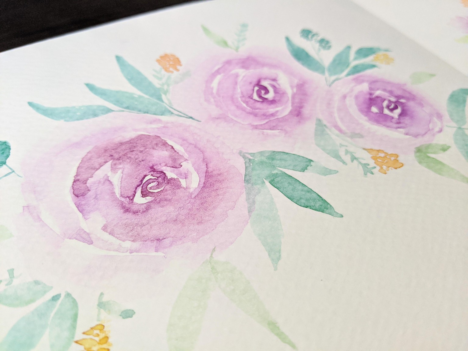 Watercolors Floral Bouquet - image 7 - student project