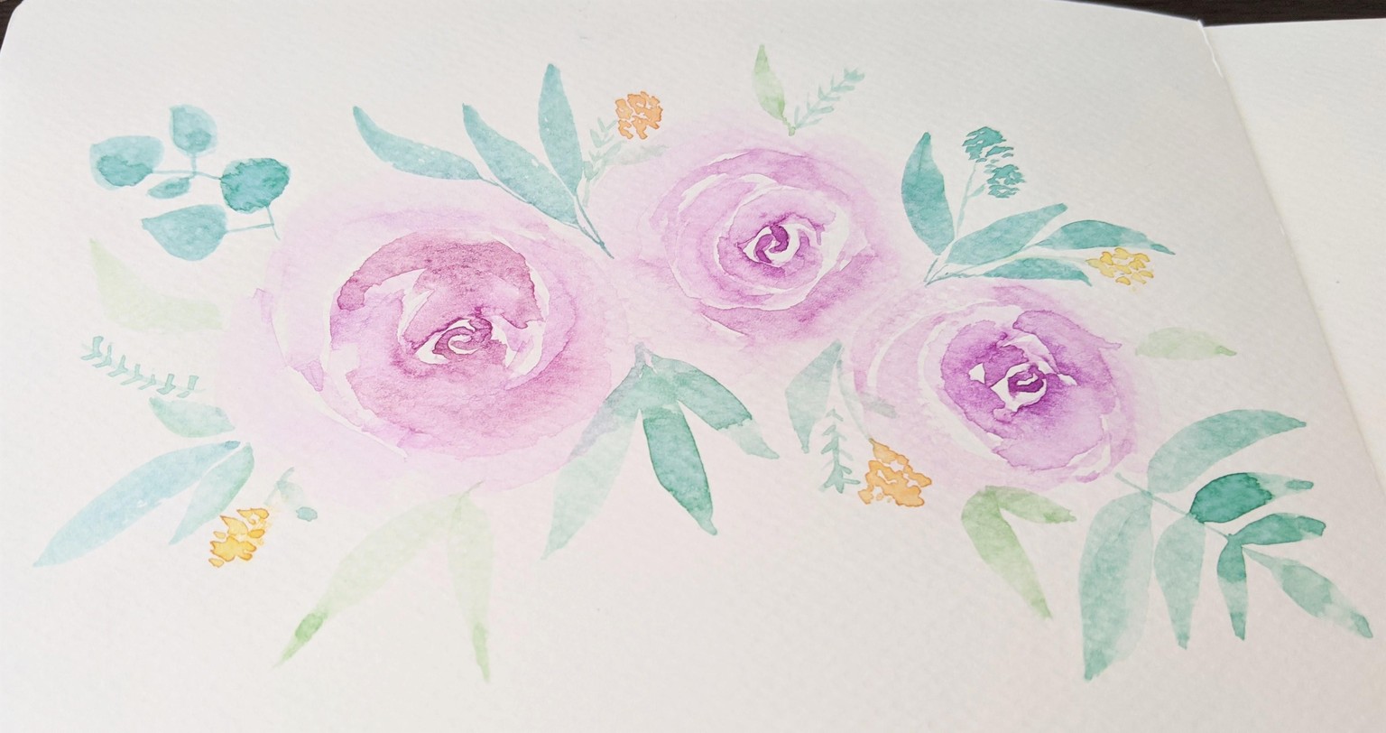 Watercolors Floral Bouquet - image 8 - student project