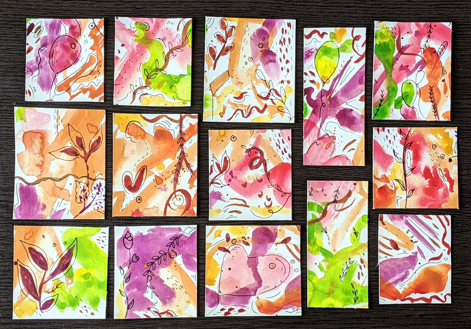 Watercolor Bookmarks - image 1 - student project