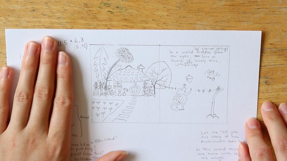 Archimedes learns to fly - double page spread - image 4 - student project