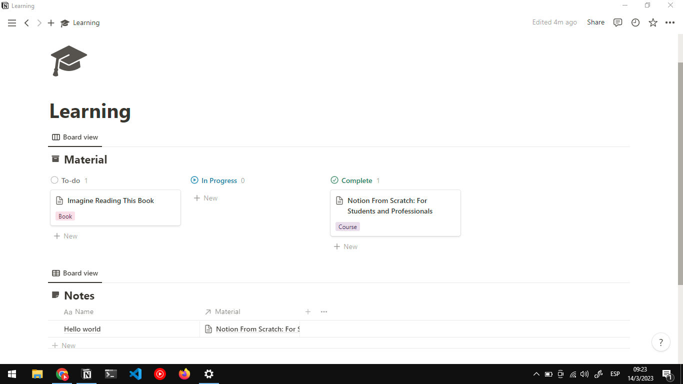 Learning Dashboard - image 1 - student project
