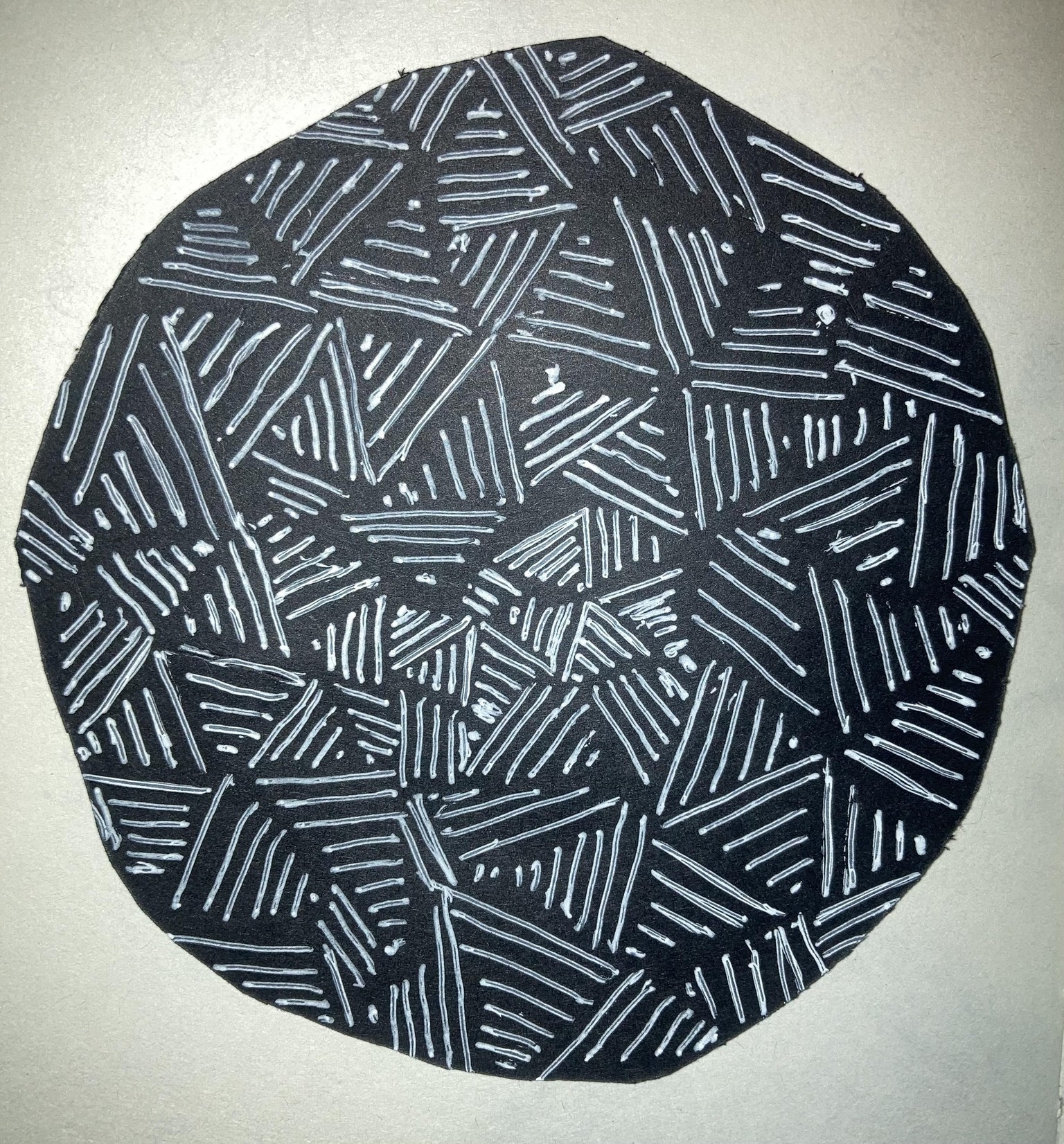 Zen Tangles as backgrounds and part of the artwork - image 1 - student project
