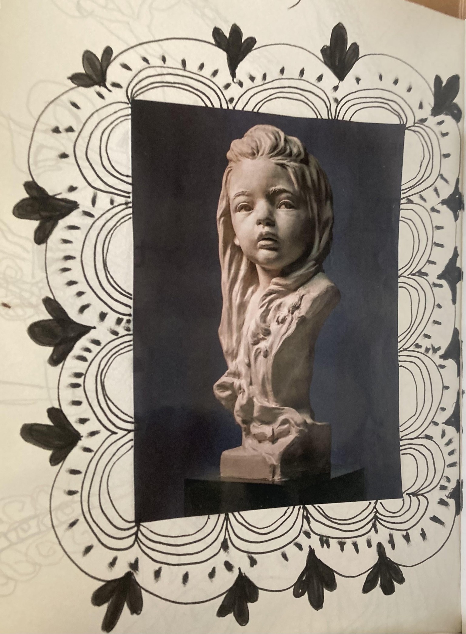 Zen Tangles as backgrounds and part of the artwork - image 6 - student project