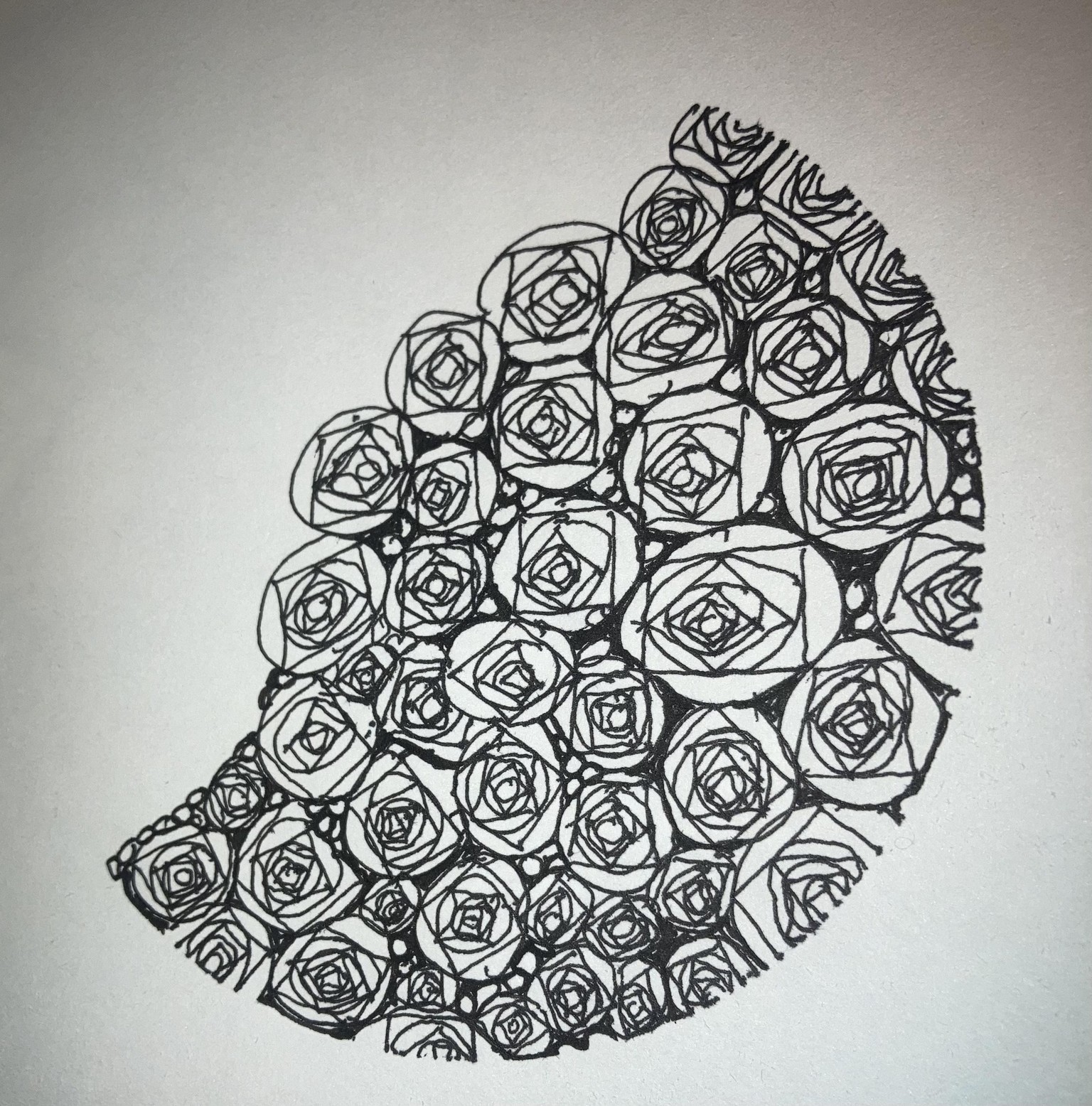 Zen Tangles as backgrounds and part of the artwork - image 10 - student project