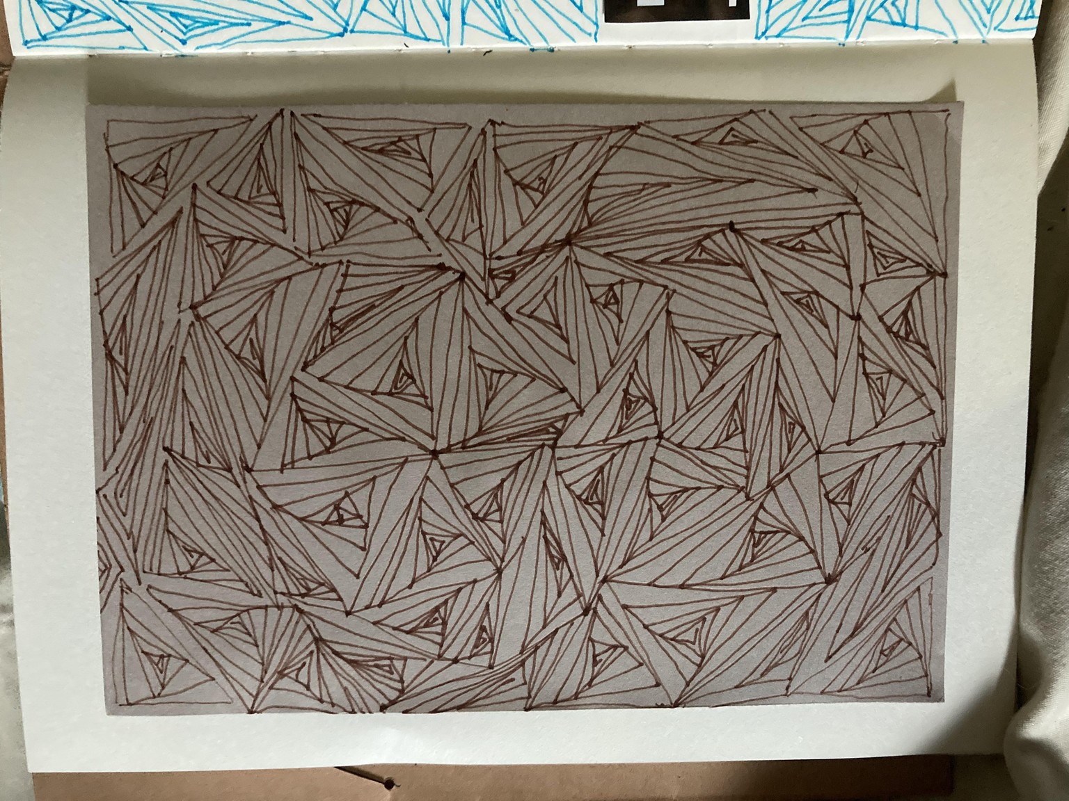 Zen Tangles as backgrounds and part of the artwork - image 3 - student project