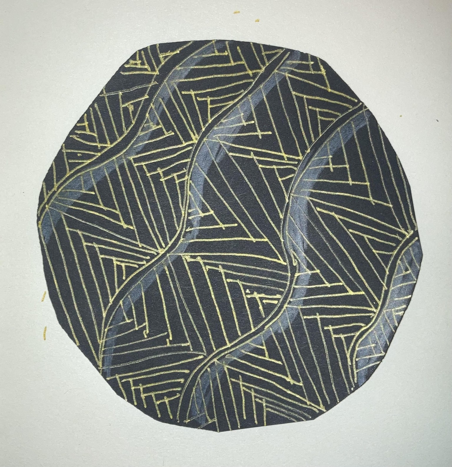 Zen Tangles as backgrounds and part of the artwork - image 8 - student project