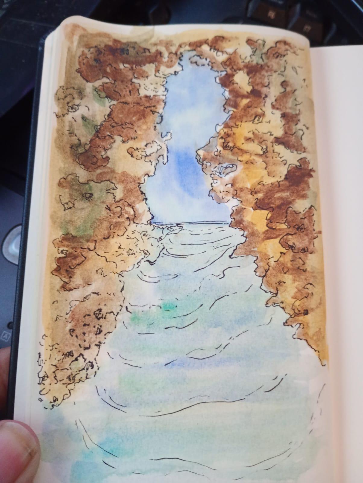 paisaje en acuarela los riscos - image 1 - student project
