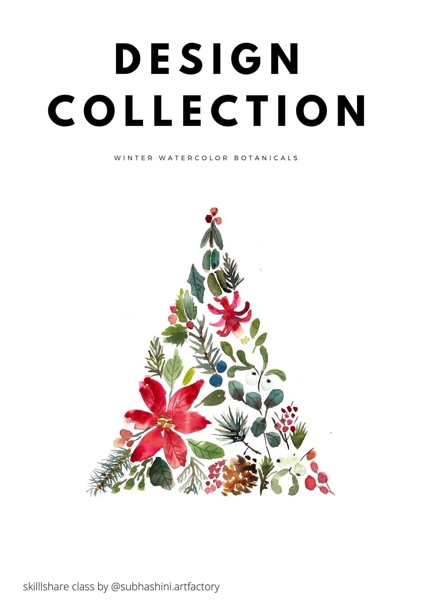 Winter Watercolor Botanicals - Class project! - image 13 - student project