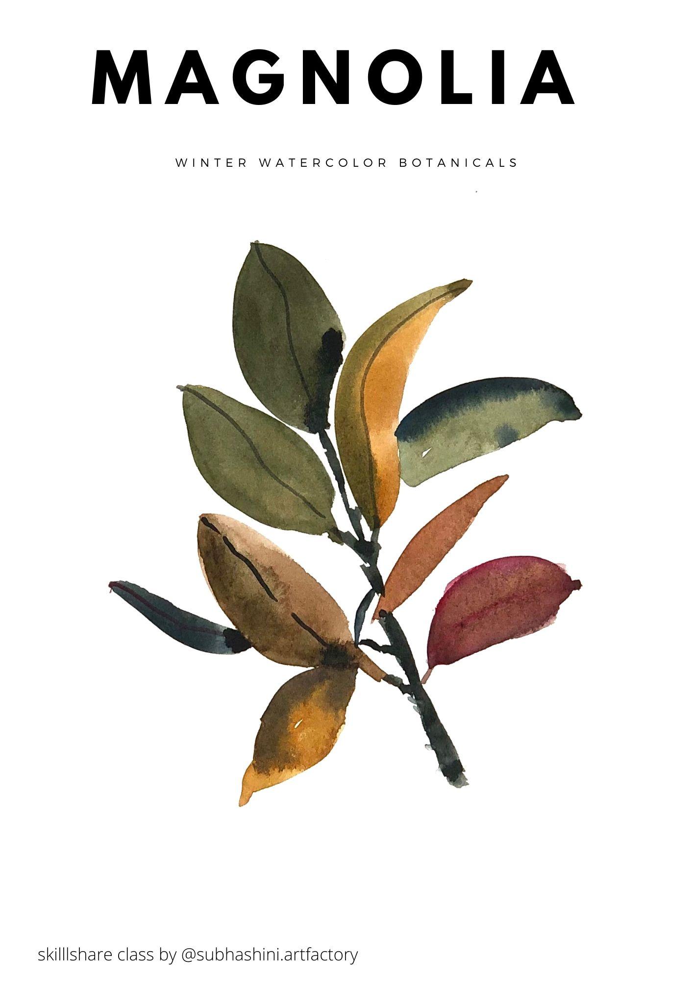Winter Watercolor Botanicals - Class project! - image 9 - student project
