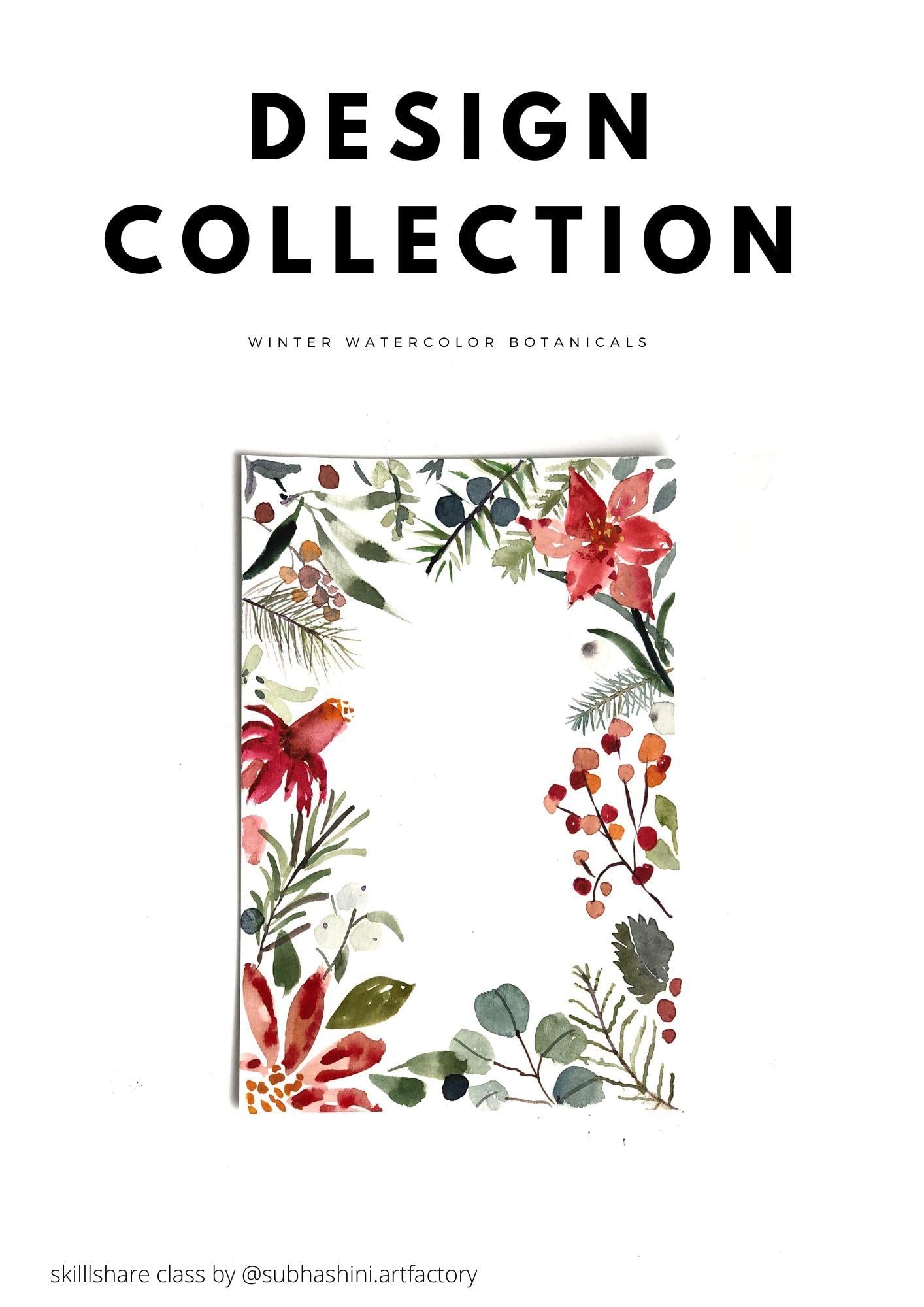 Winter Watercolor Botanicals - Class project! - image 15 - student project