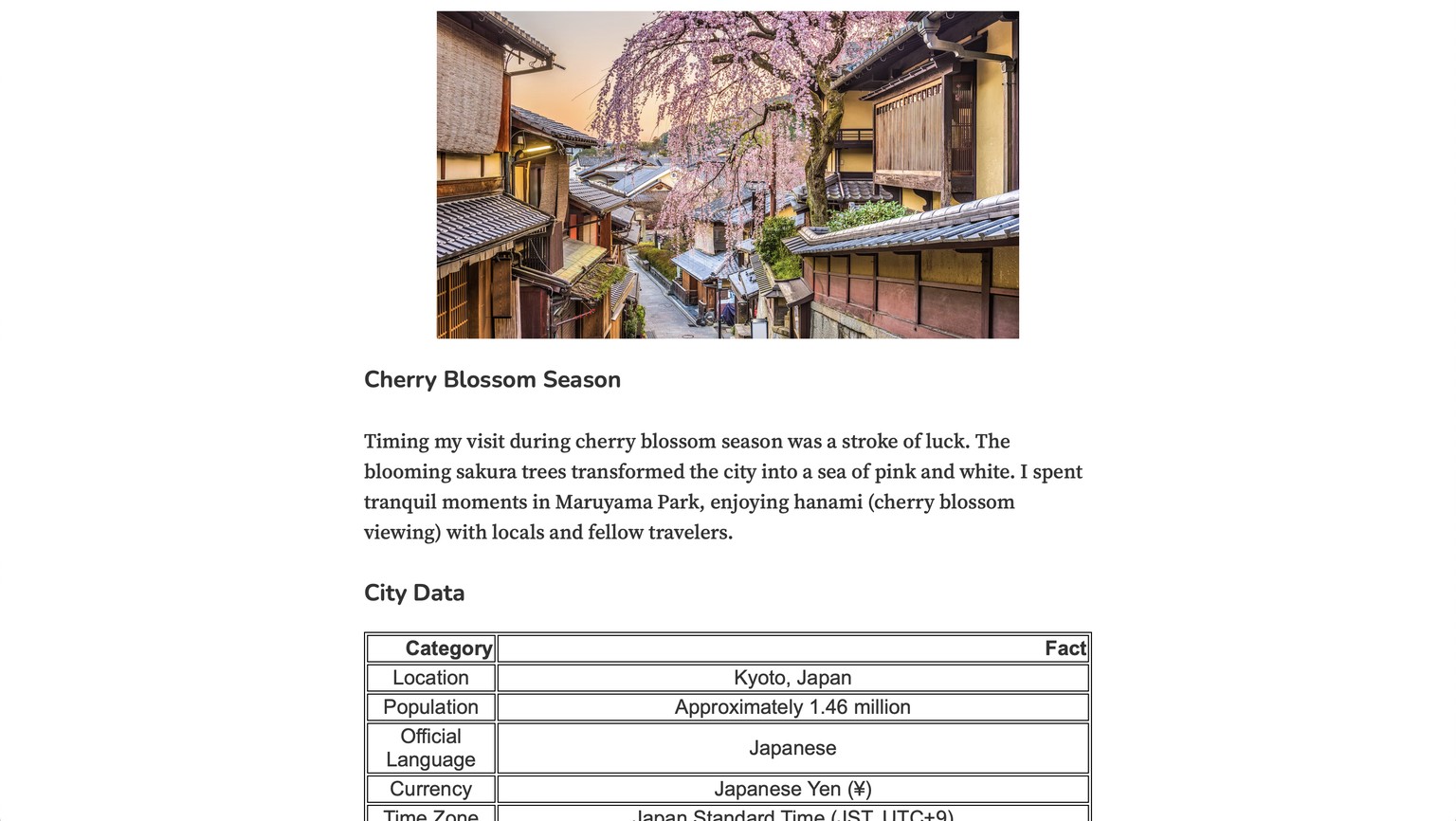Isa's Travel Blog - image 7 - student project
