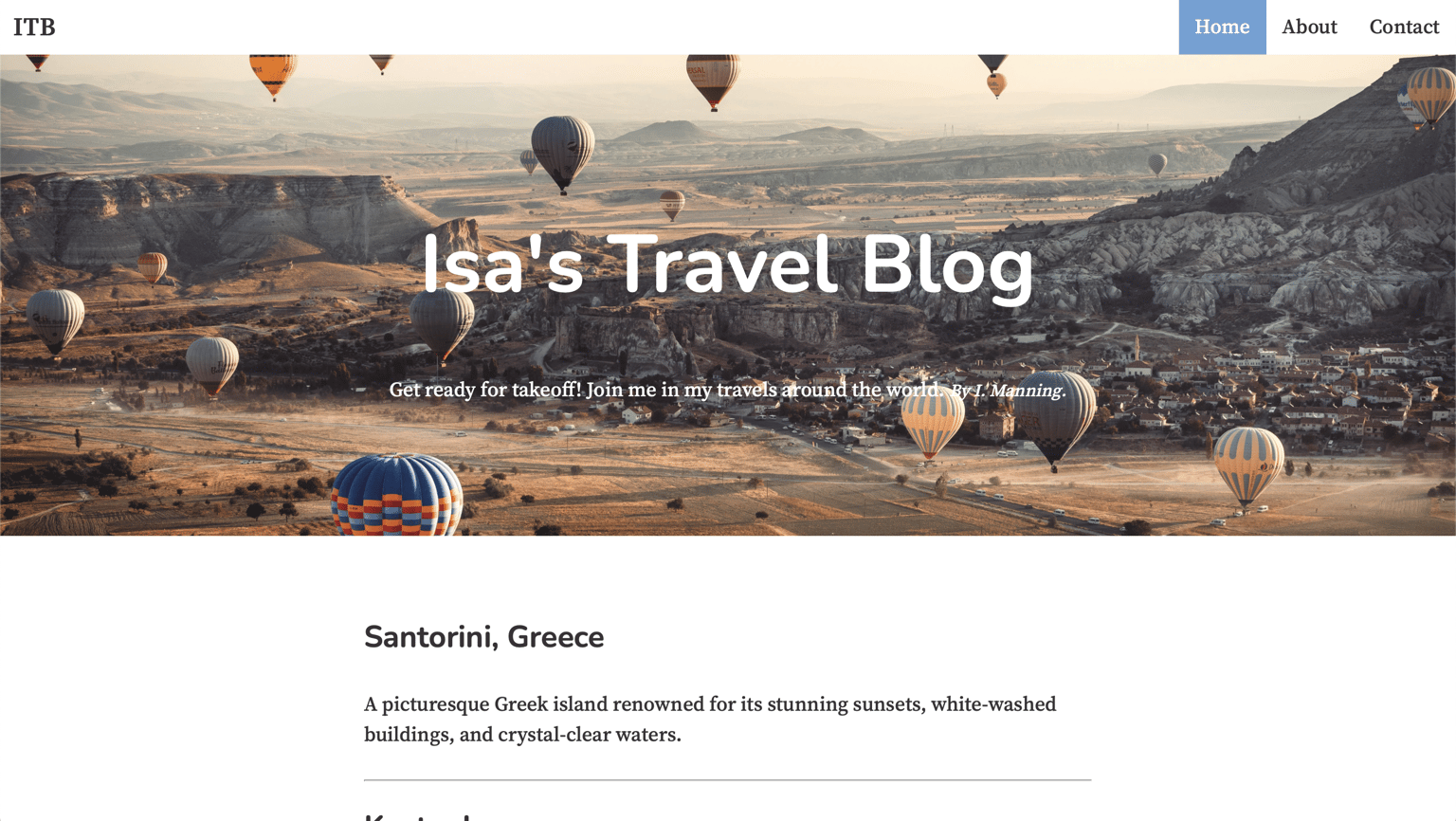 Isa's Travel Blog - image 1 - student project