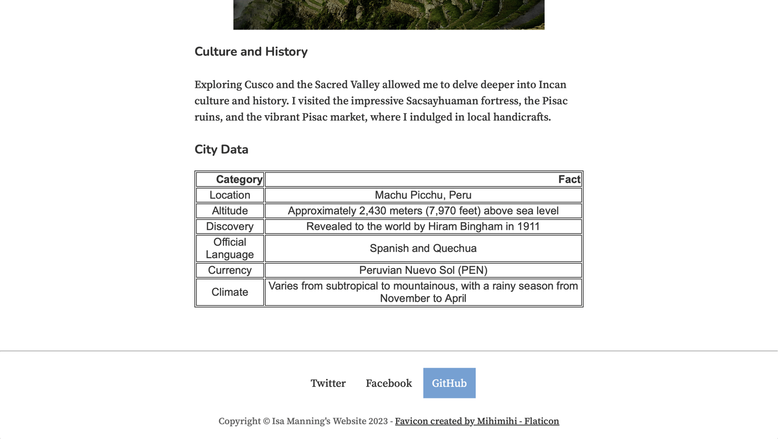 Isa's Travel Blog - image 10 - student project