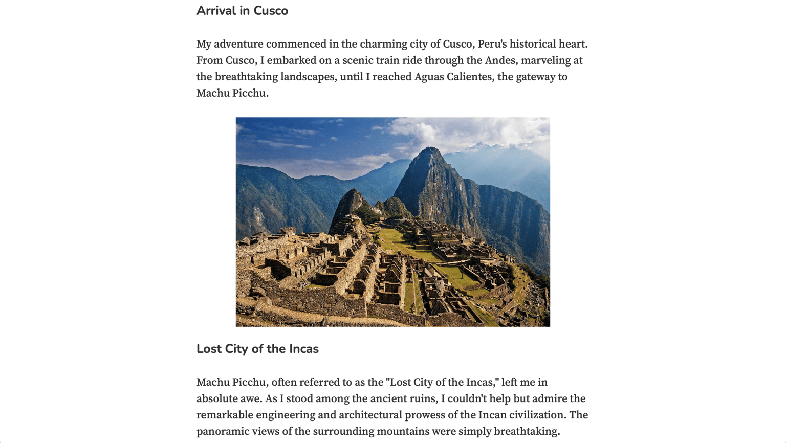 Isa's Travel Blog - image 9 - student project
