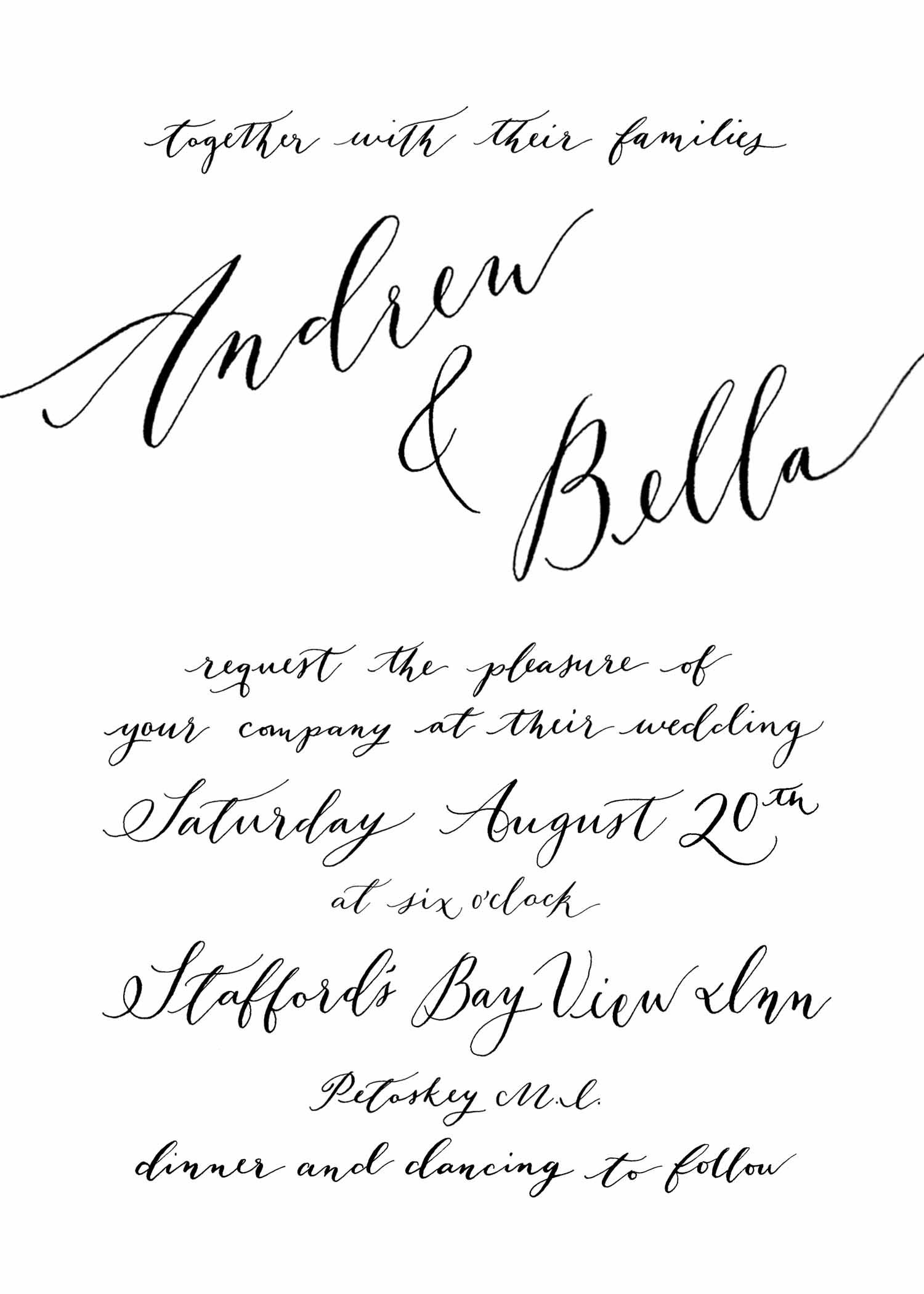 Wedding Invitation Sample - image 1 - student project