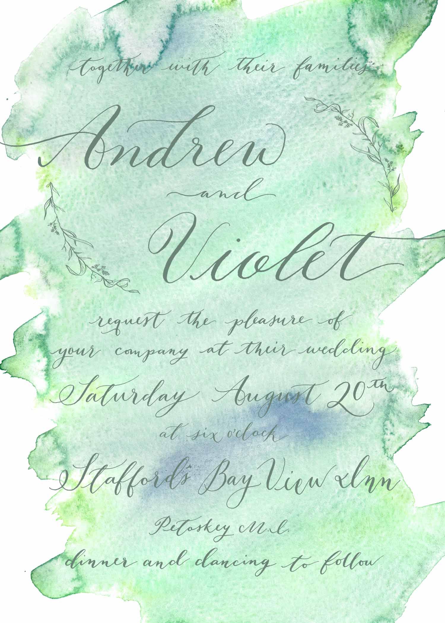 Wedding Invitation Sample - image 2 - student project