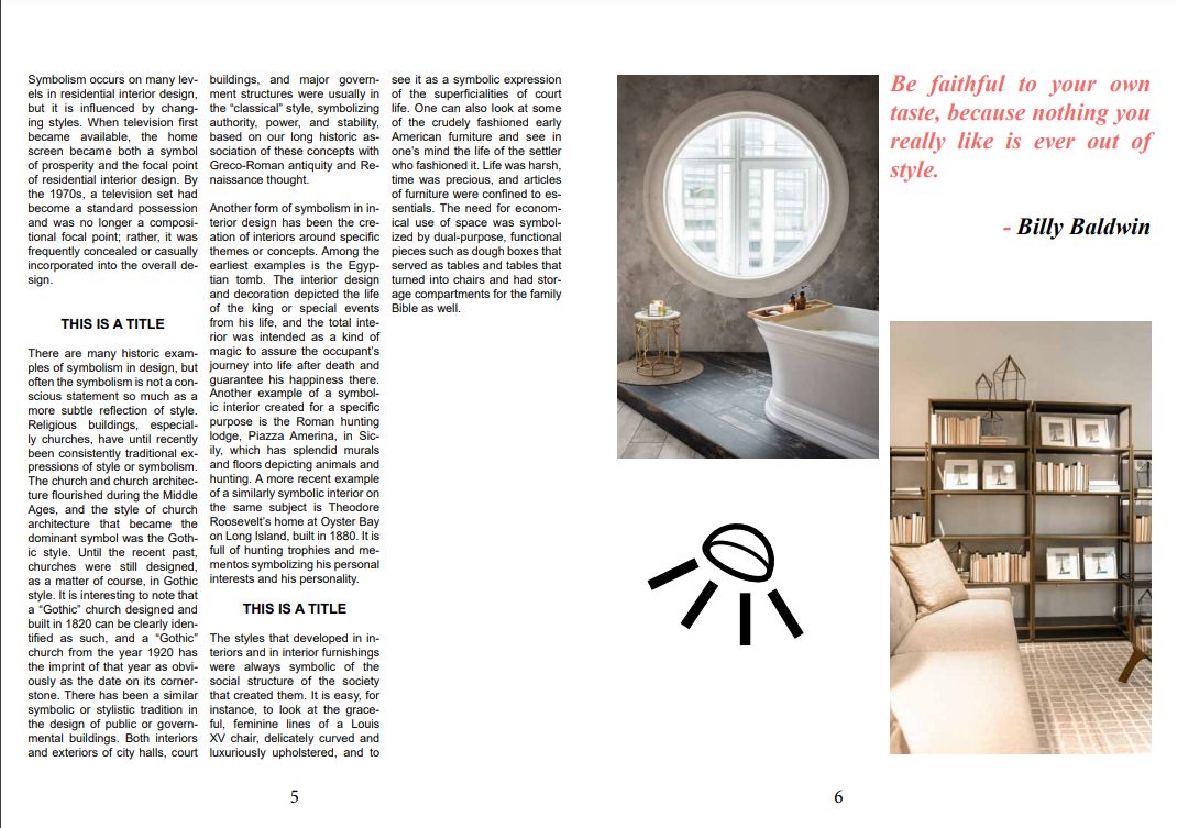 interior Magazine Layout - image 2 - student project