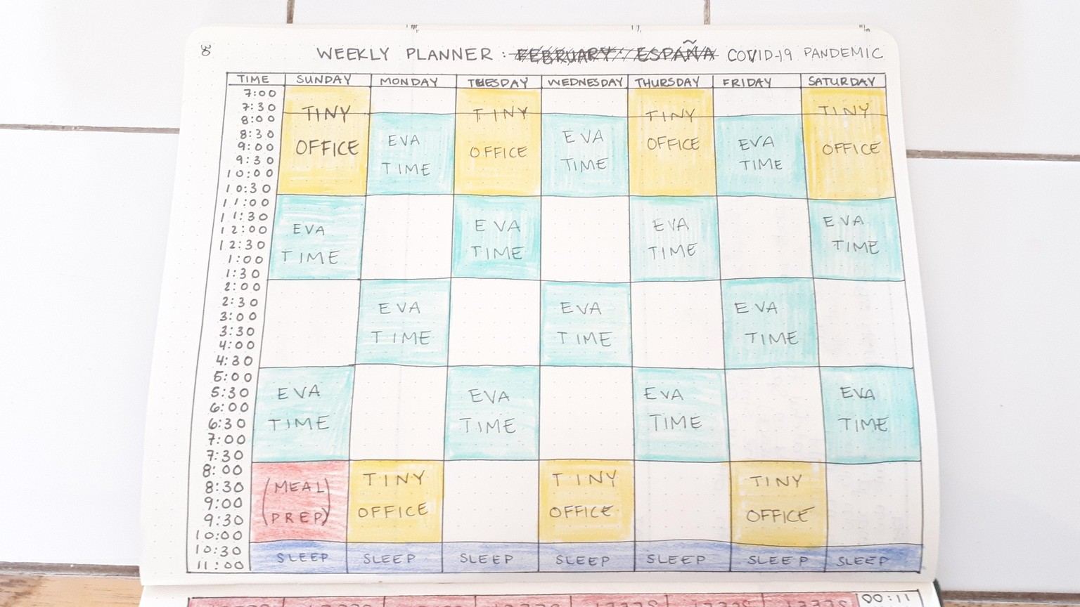 Weekly Schedule Template - image 3 - student project