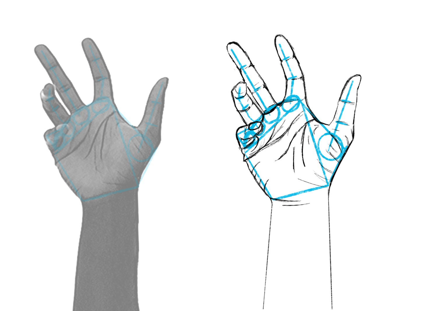 Galaxy hand illustration :) - image 2 - student project