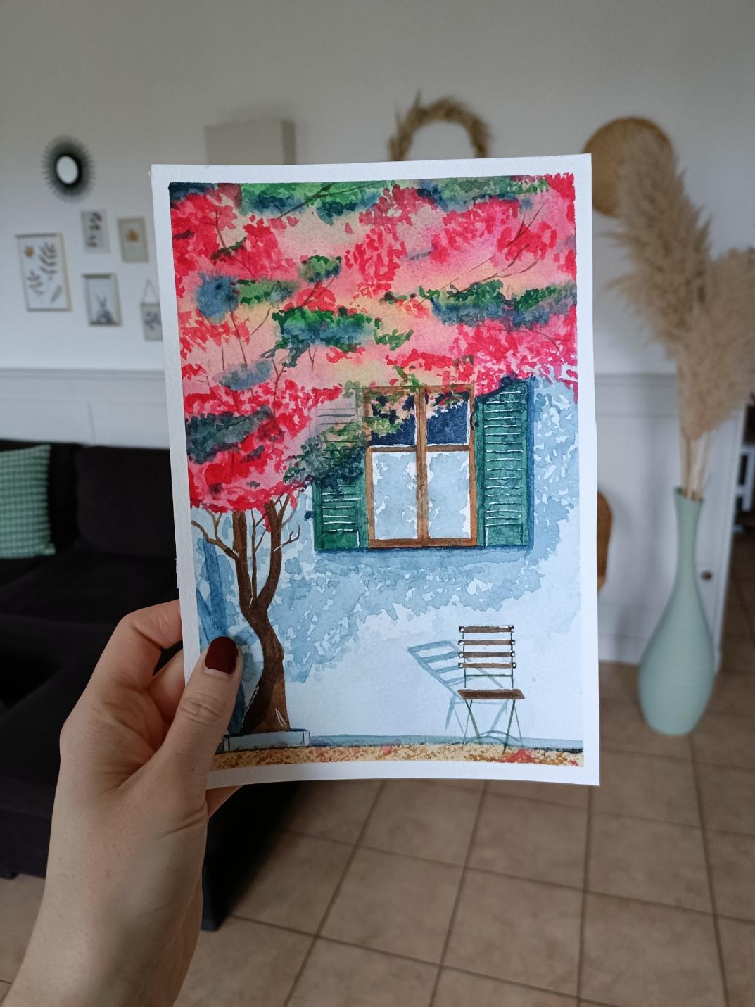 Bougainvillea and beautiful landscape - image 1 - student project