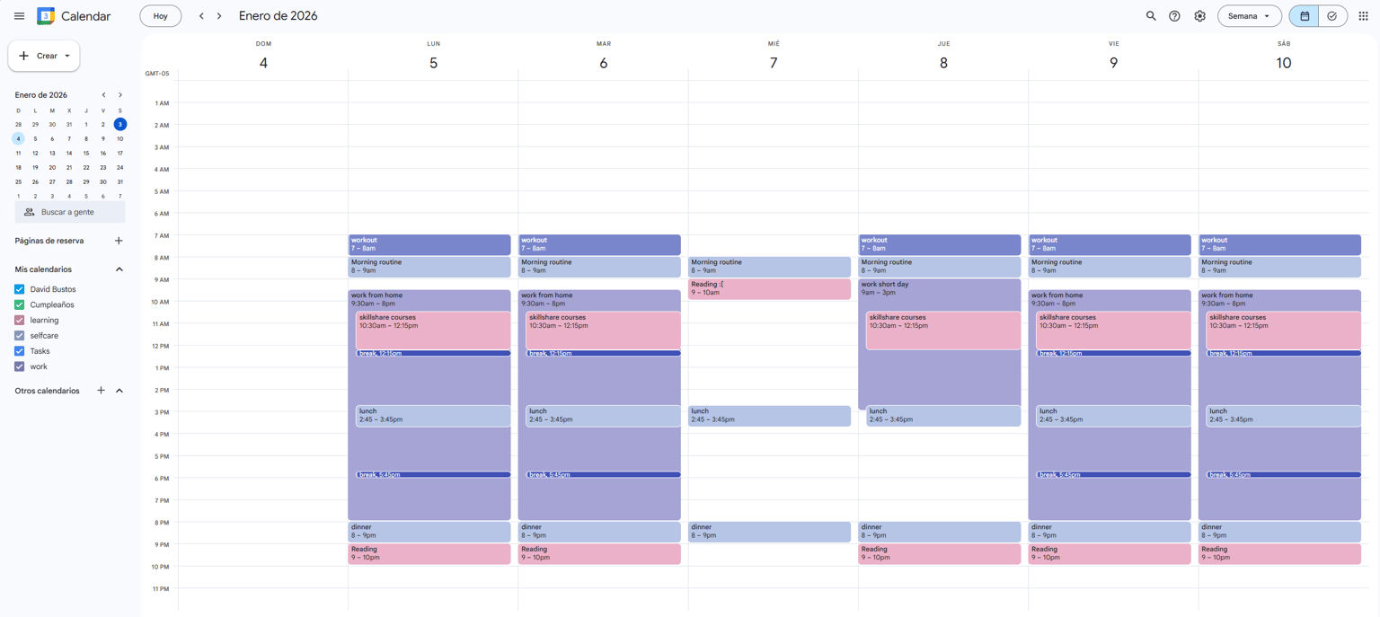 Simple scheduel in progress - image 1 - student project