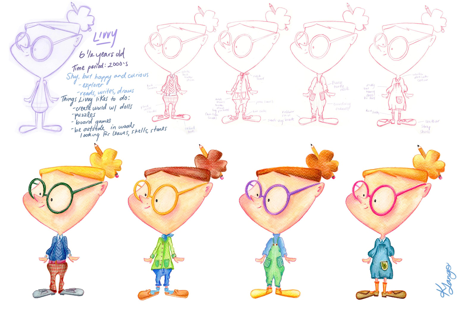 Livvy Character Development - image 1 - student project