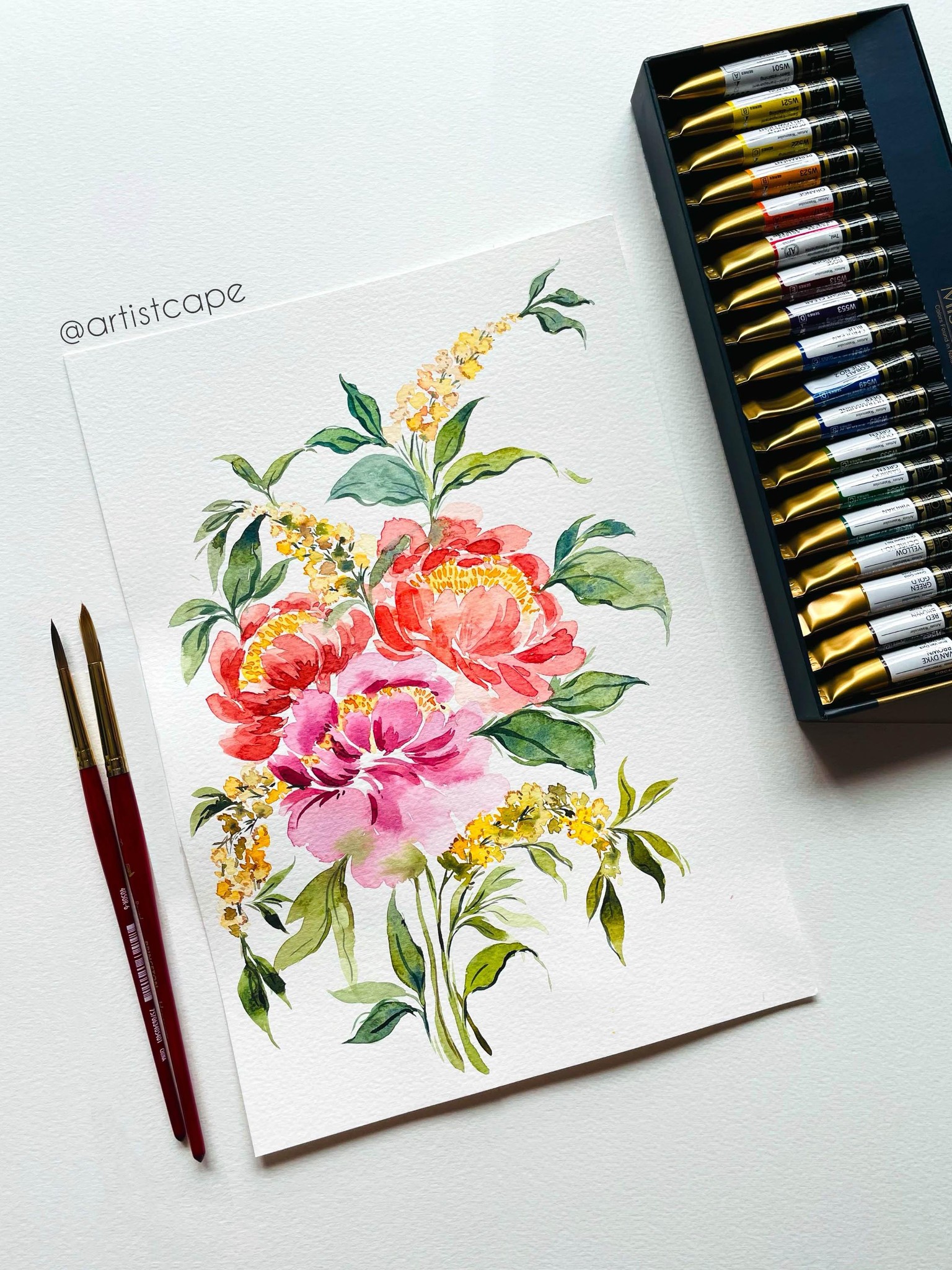 Relaxing Loose Peonies - image 1 - student project