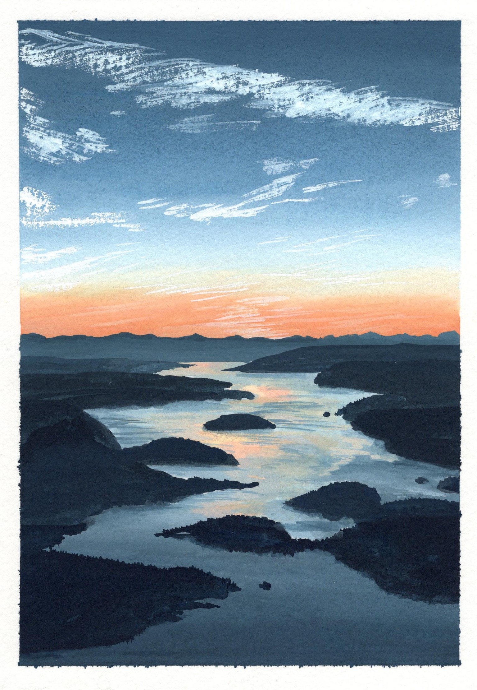 Gouache Landscape - image 1 - student project