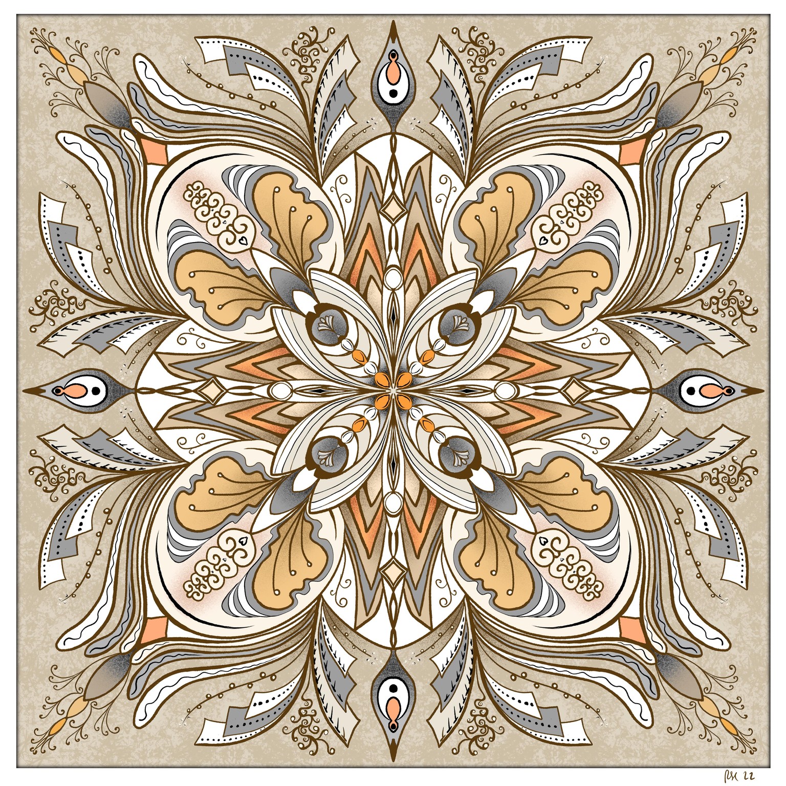 Much Tweaked Mandala and Tiles - image 3 - student project