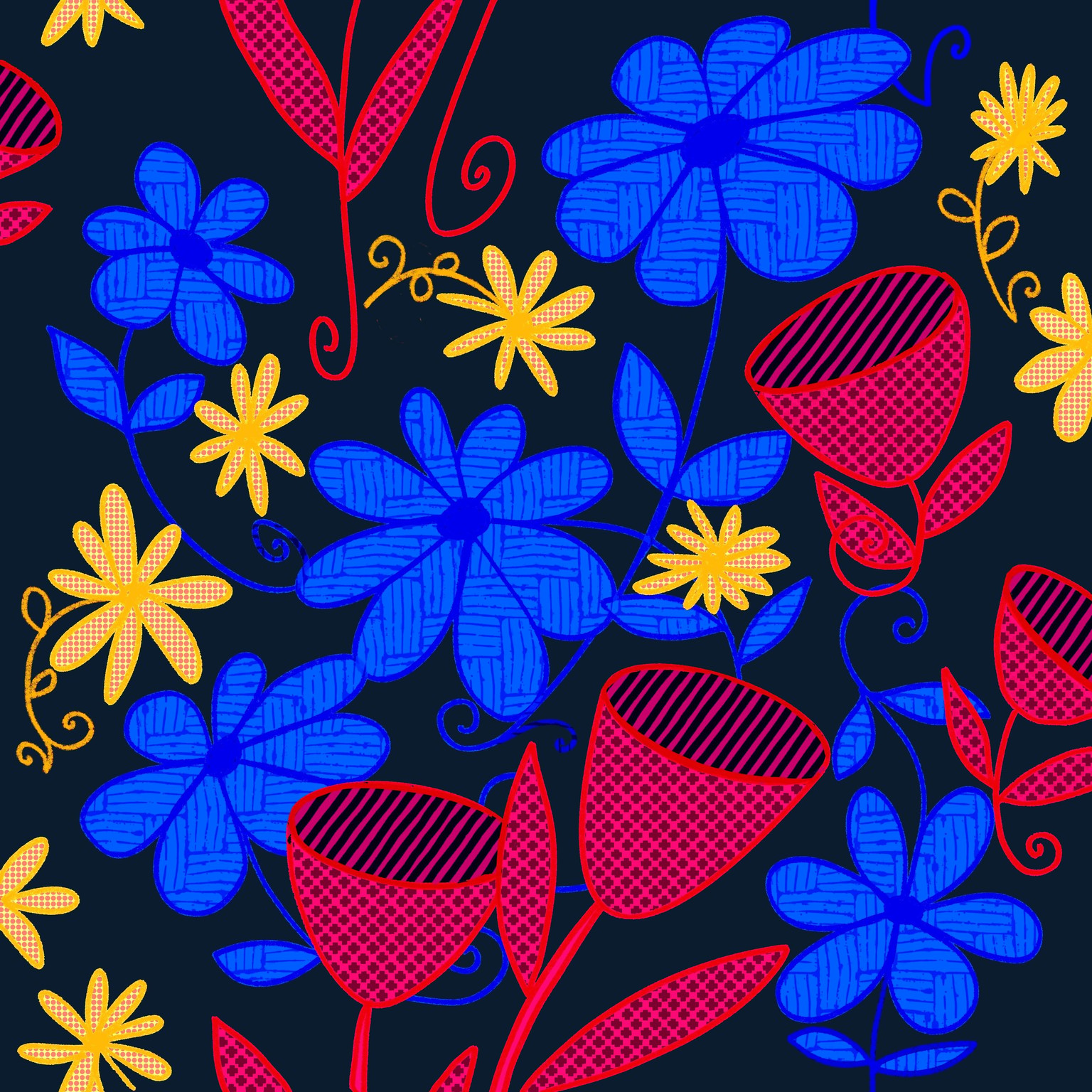 Half-drop Pattern:  Three Images (be sure to see them all) - image 1 - student project