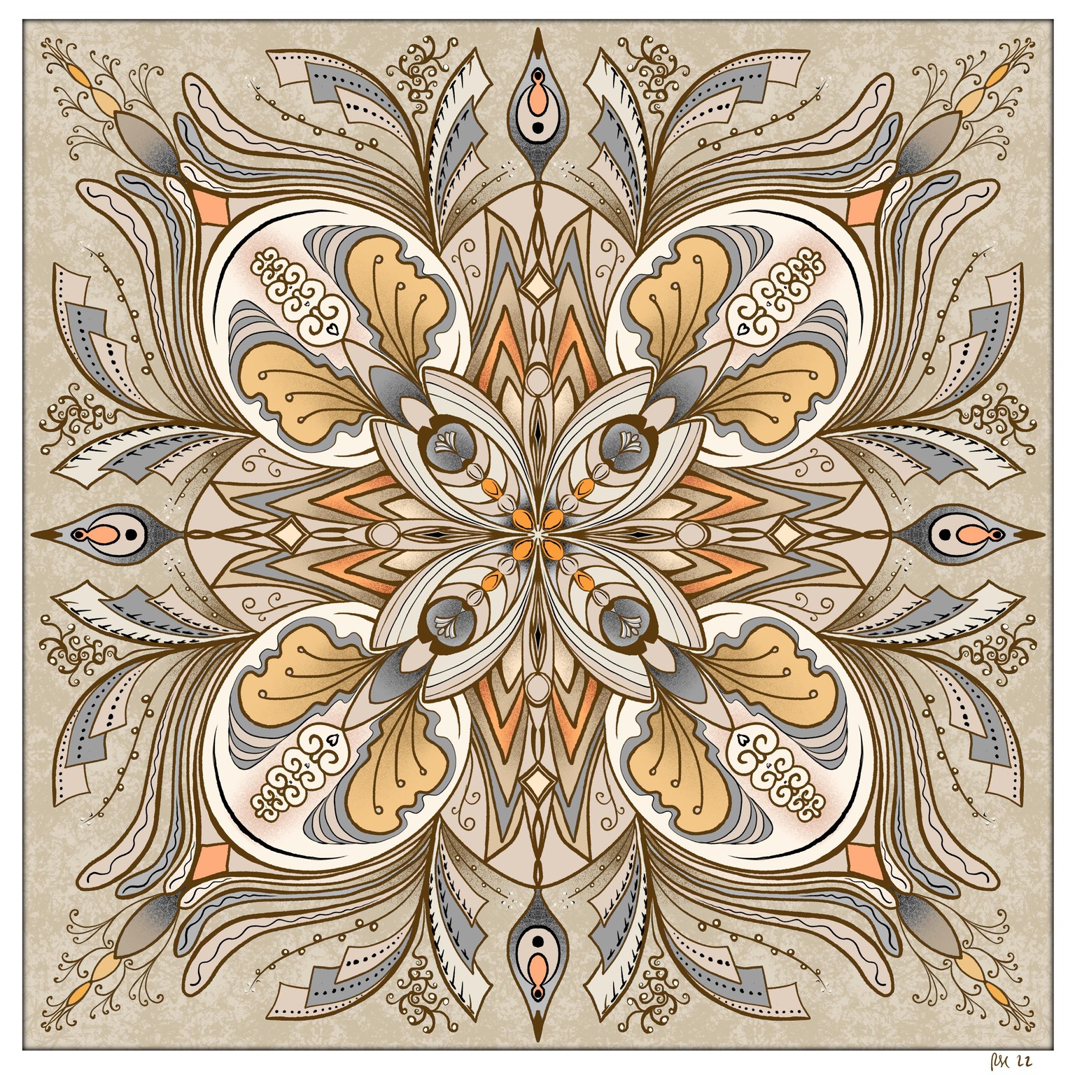 Much Tweaked Mandala and Tiles - image 4 - student project