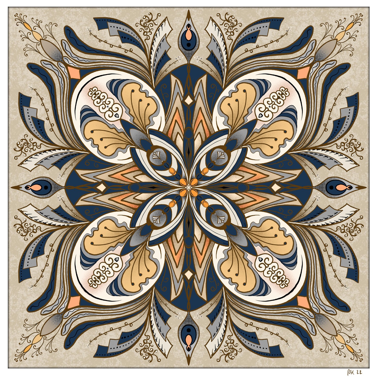 Much Tweaked Mandala and Tiles - image 5 - student project