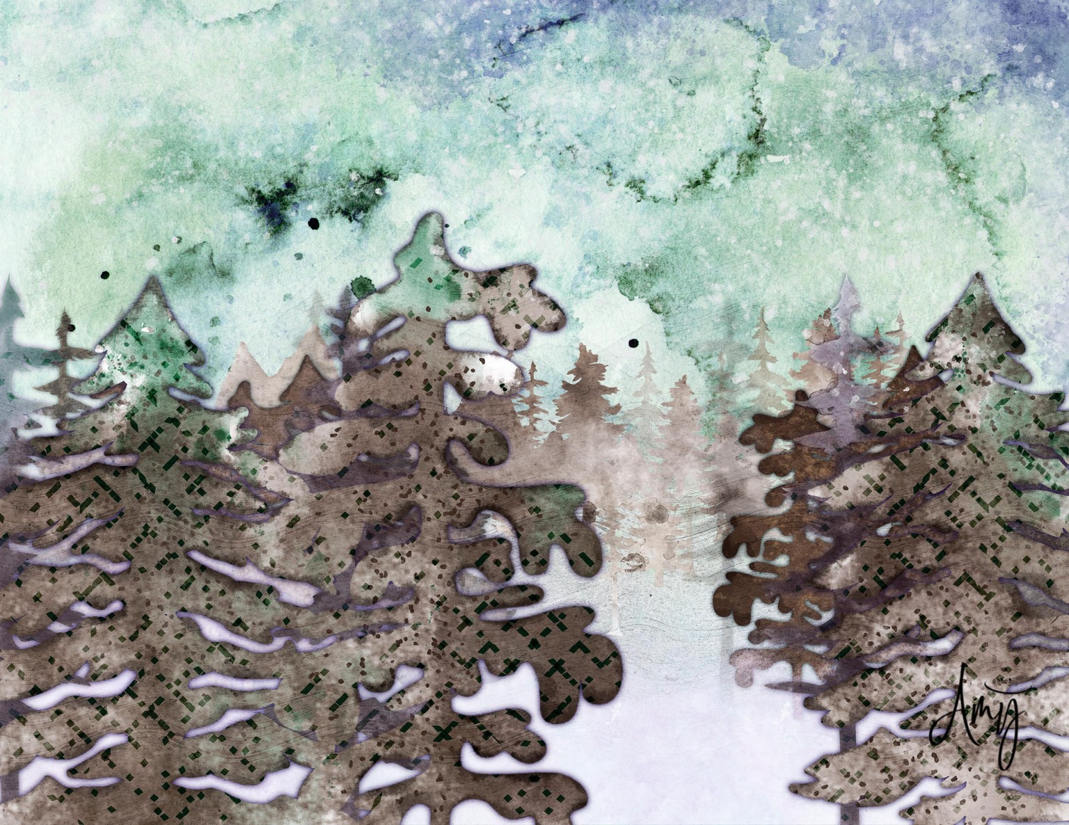 Silent Snowy Forest - image 3 - student project