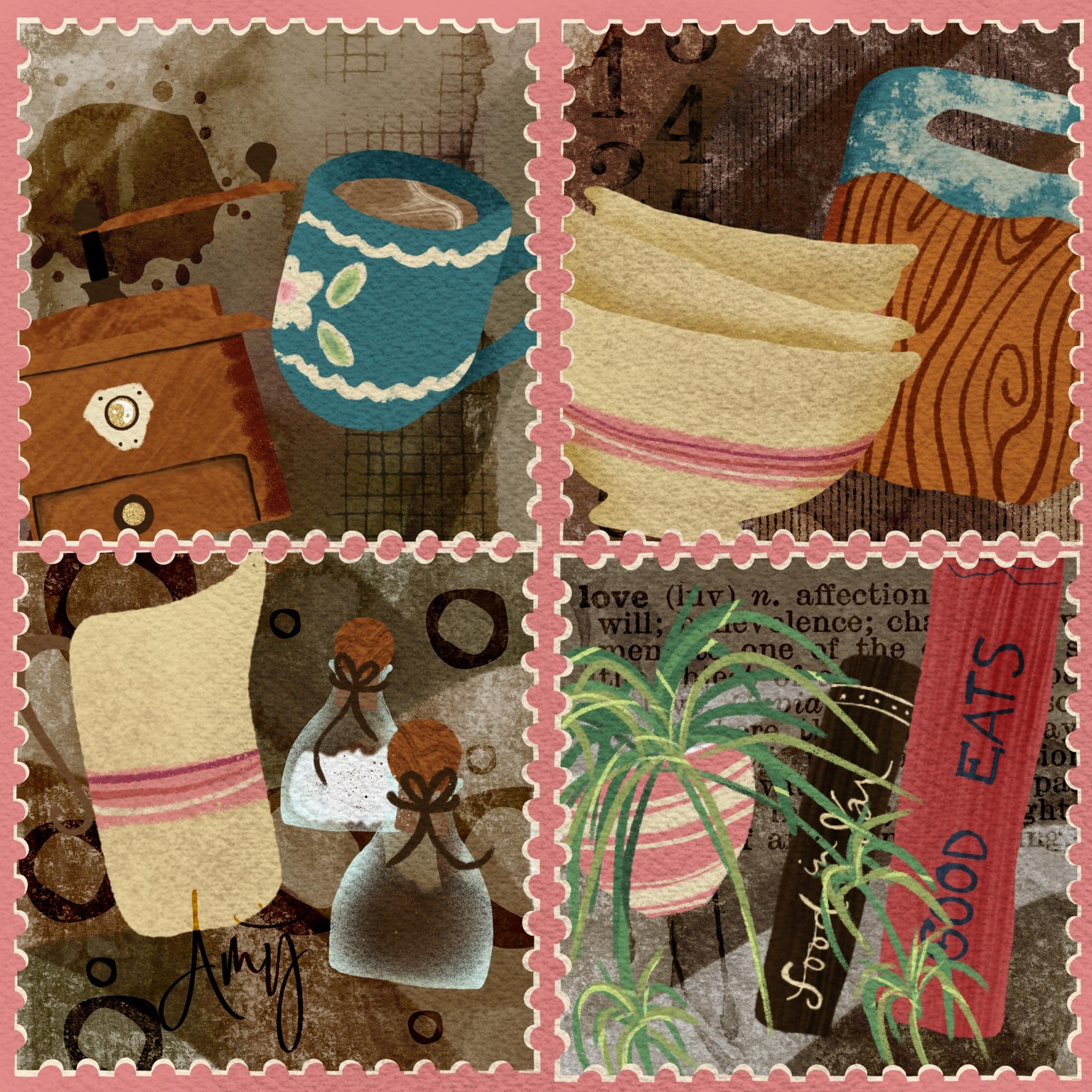 Kitchen Stuff Stamps - image 1 - student project