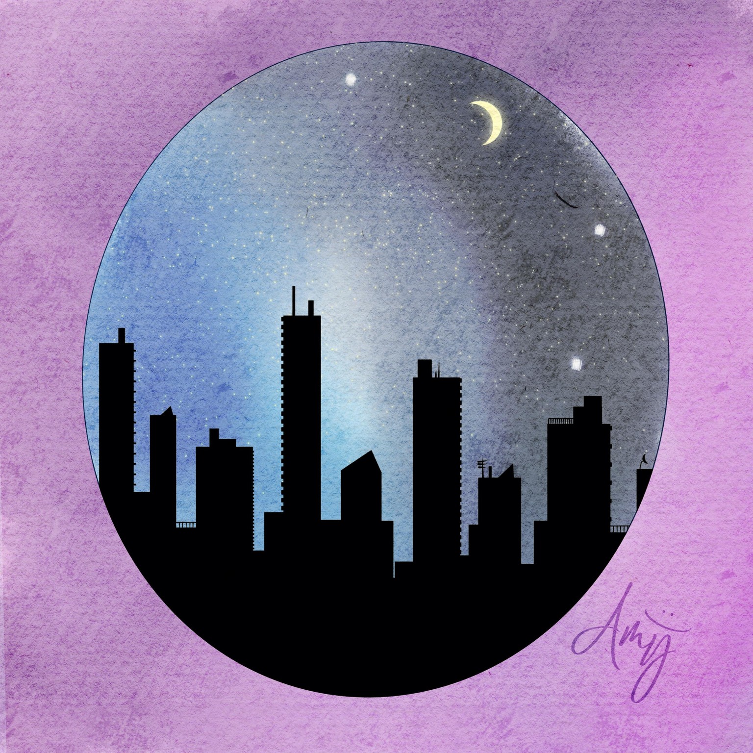 Misty Forest and Night Sky - image 2 - student project