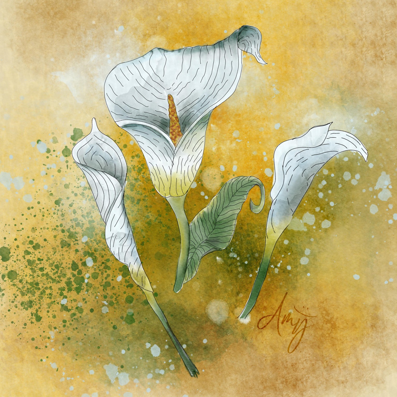 Classy Calla Lilies - image 3 - student project