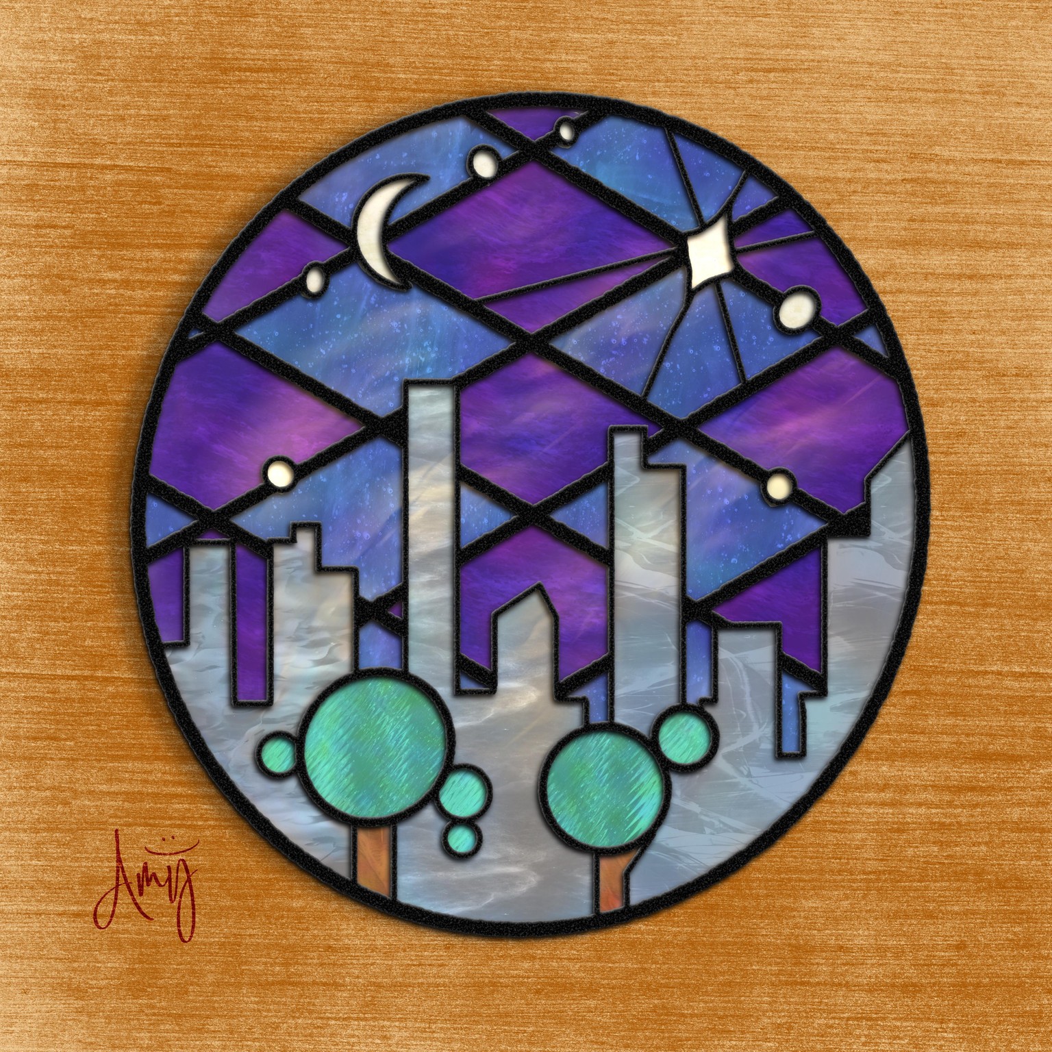 Misty Forest and Night Sky - image 3 - student project