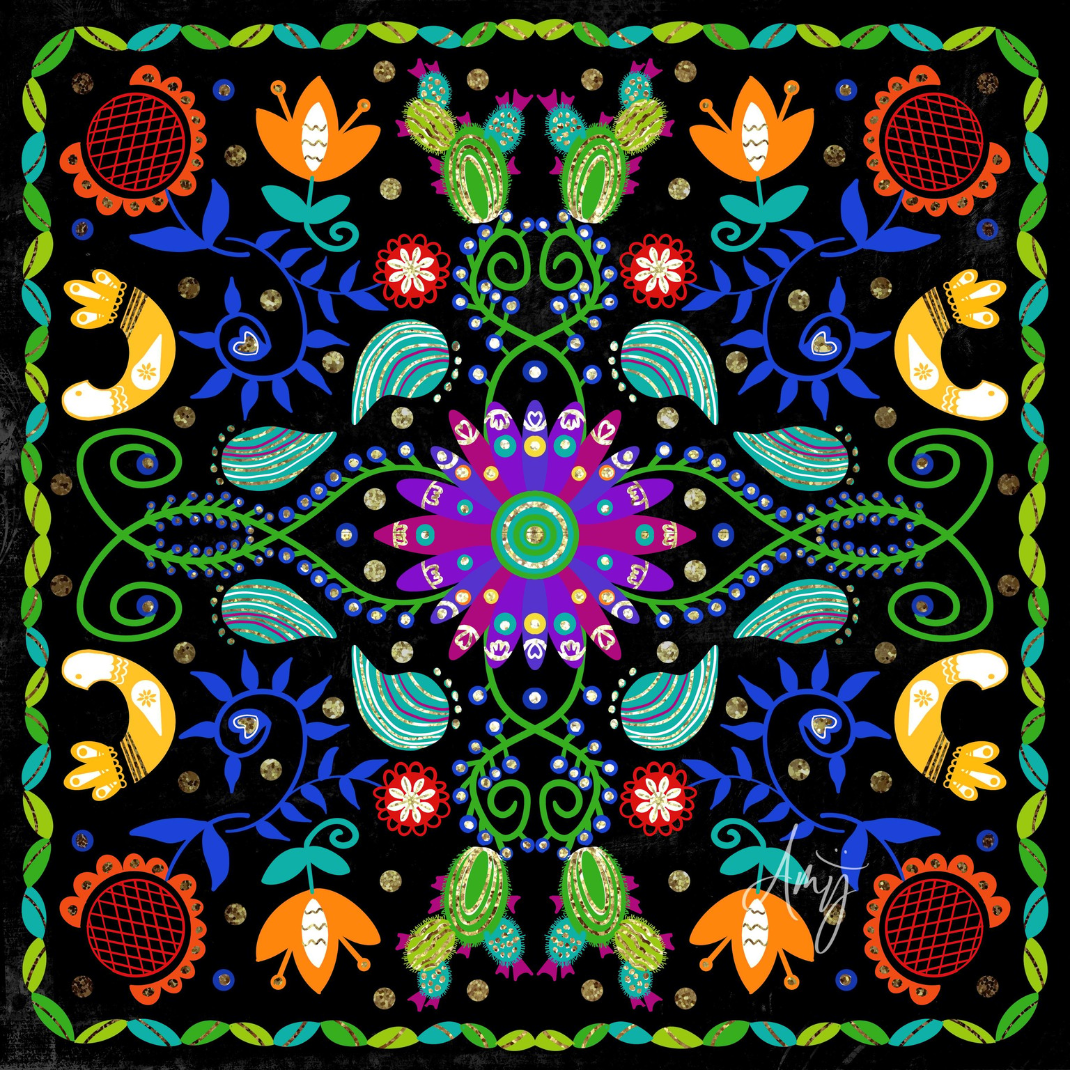 Mexican Art Tile - image 1 - student project