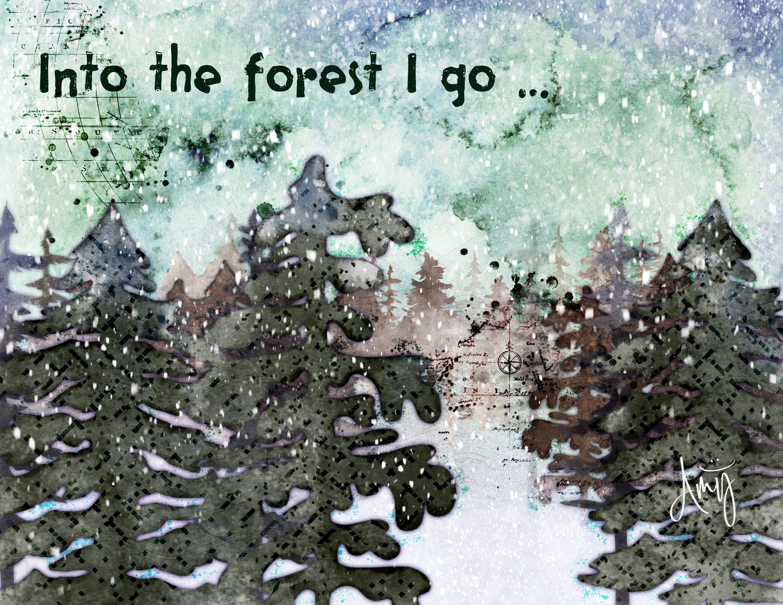 Silent Snowy Forest - image 1 - student project