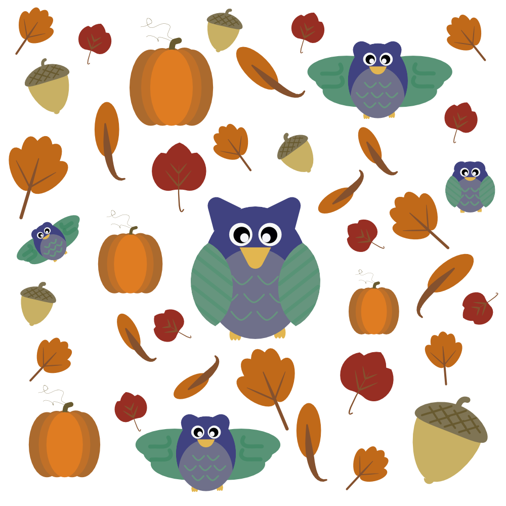 Cute Fall icons - first attempt on Affinity Designer - image 1 - student project