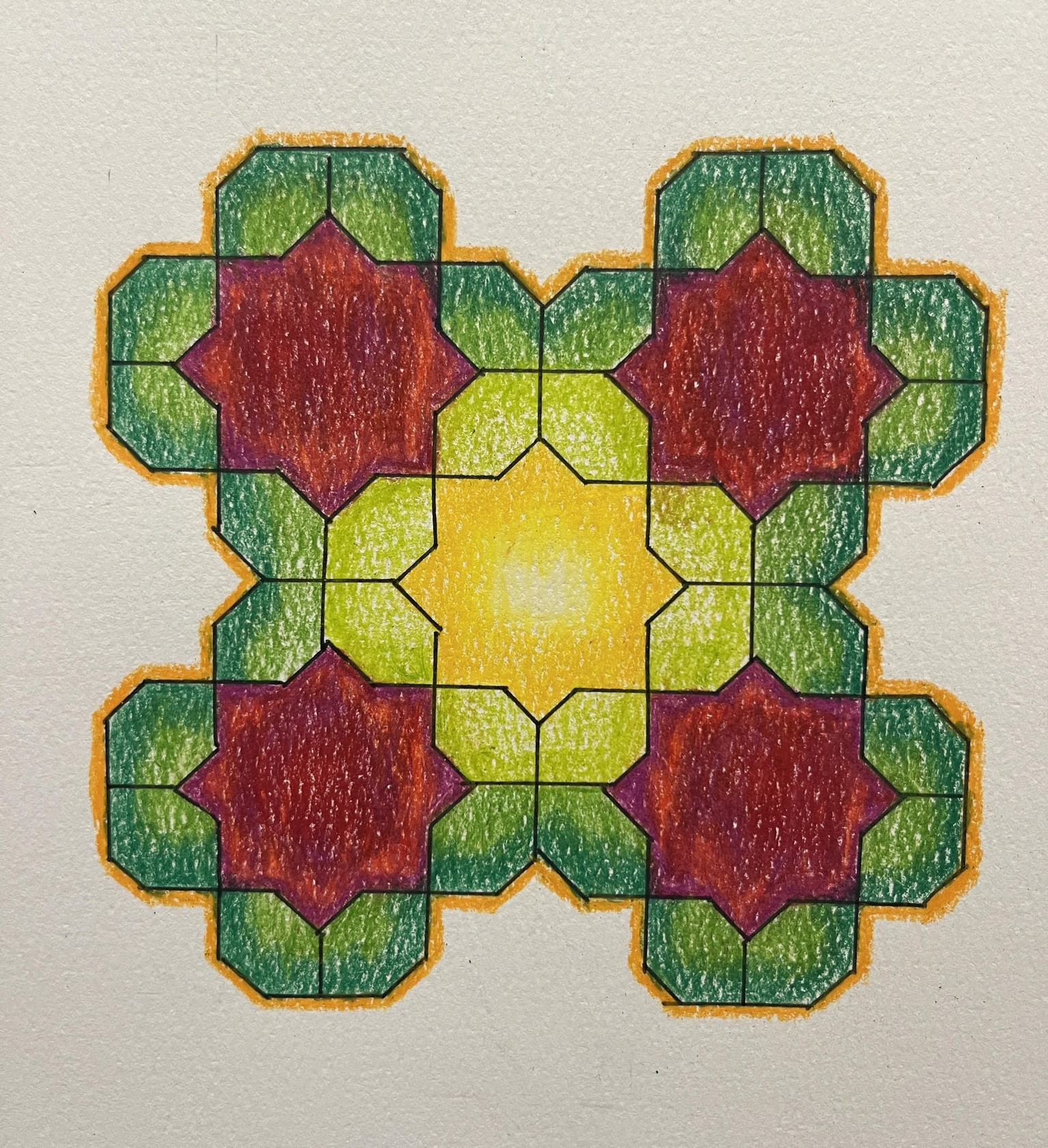 Geometric Tessellation: Squares - image 1 - student project