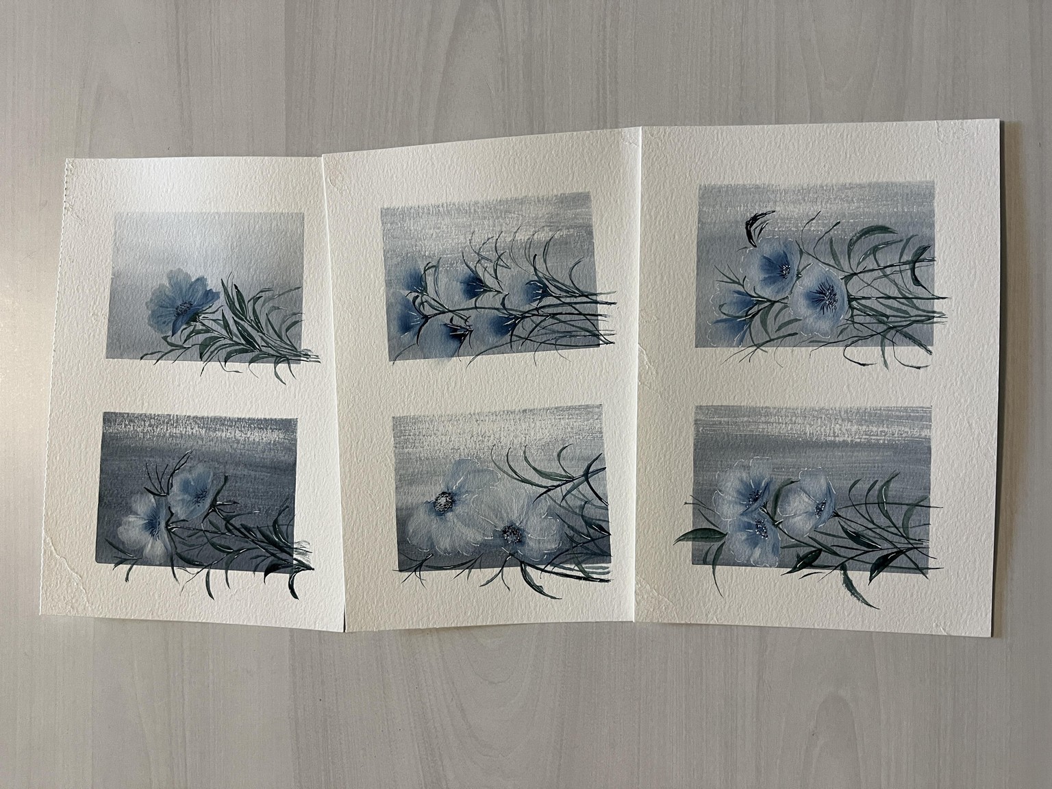 A Collection of Blue Tone Wildflowers - image 1 - student project