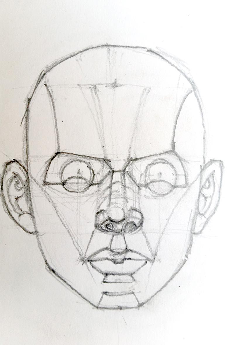 Drawing the head - image 1 - student project