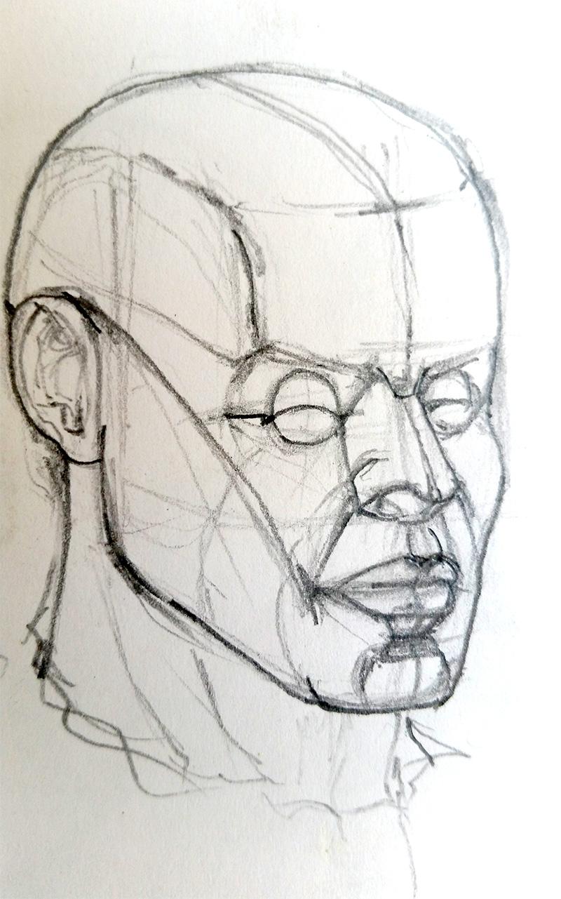 Drawing the head - image 2 - student project