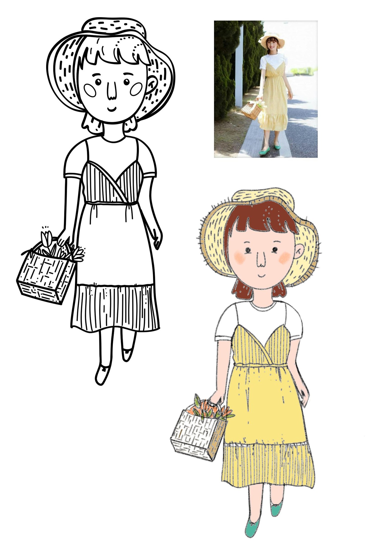 cute cartoon caricature - image 1 - student project