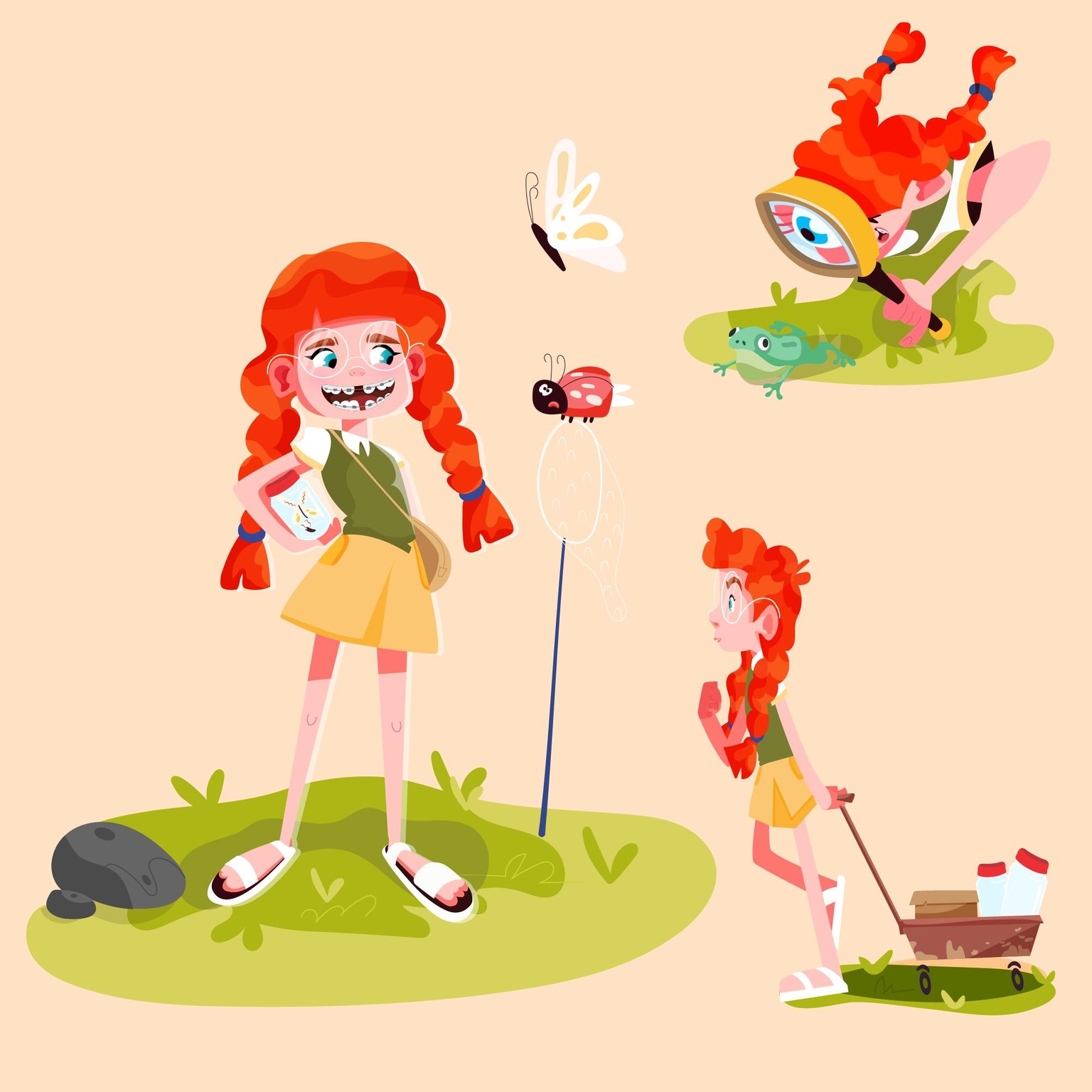 Cartoon girl - image 1 - student project