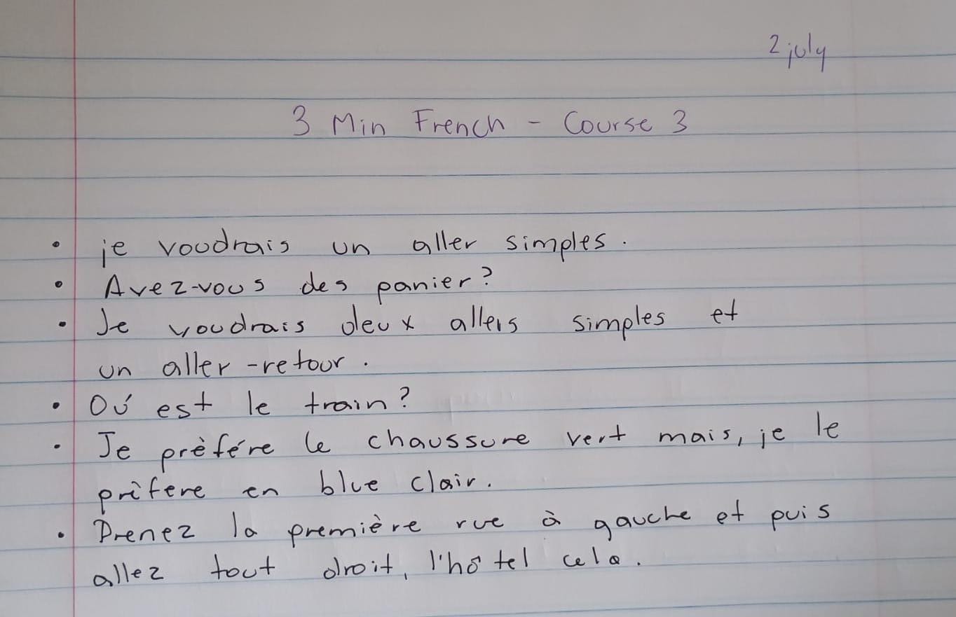 Frech Course 3 - image 1 - student project