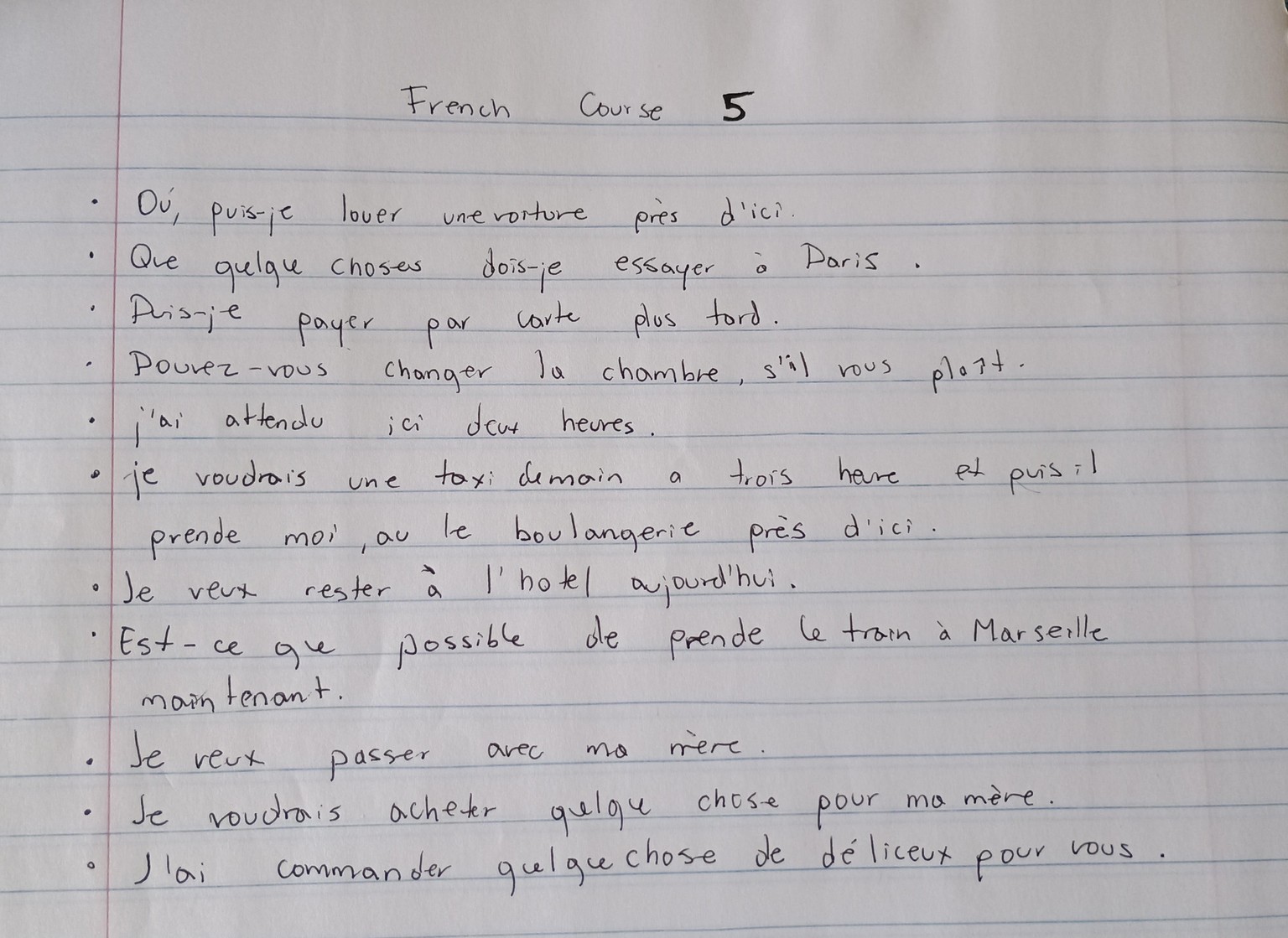Frech Course 5 - image 1 - student project