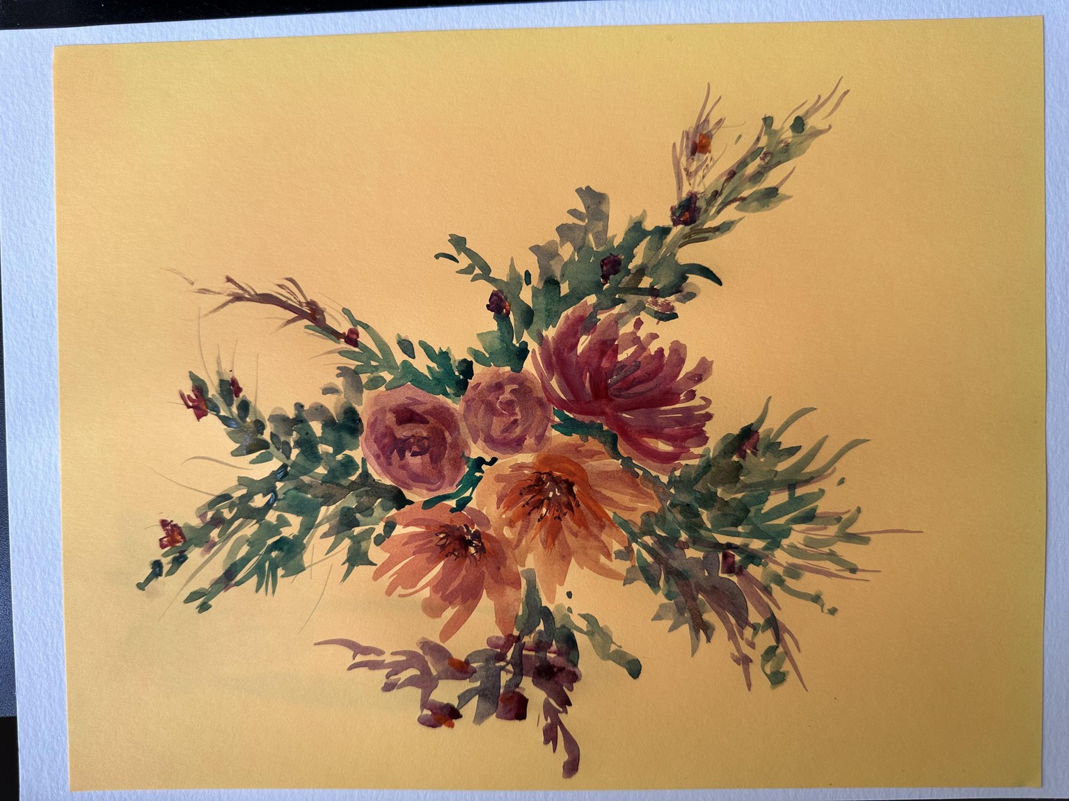 Heart-Led Expressive Florals in Watercolor - image 2 - student project